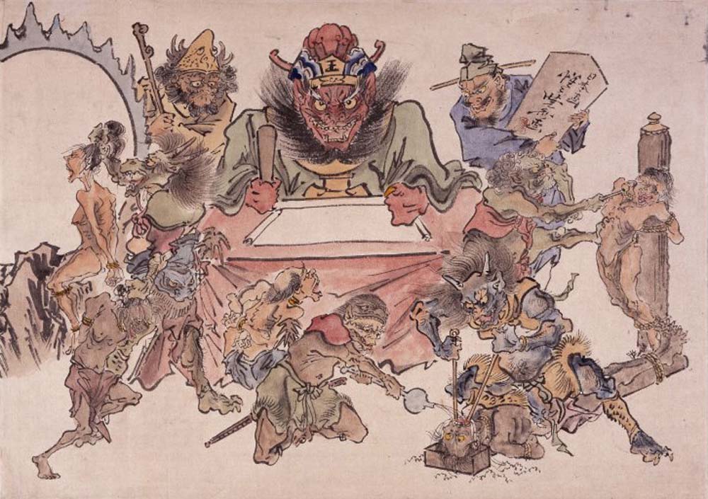 Kawanabe2, historic, vintage ukiyo-e Japan artwork,12x8"(A4) Poster Print