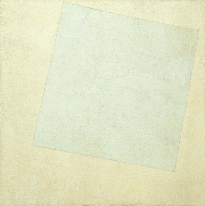 Kazimir Malevich - Suprematist Composition White on White, vintage art, A3 (16x12