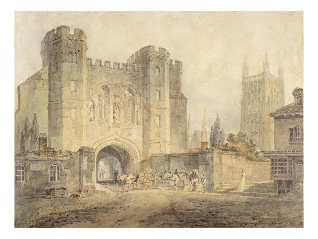 King Edgar's Gate, Worcester, 1794 by John Mallord William Turner RA, 12x8"(A4) Poster