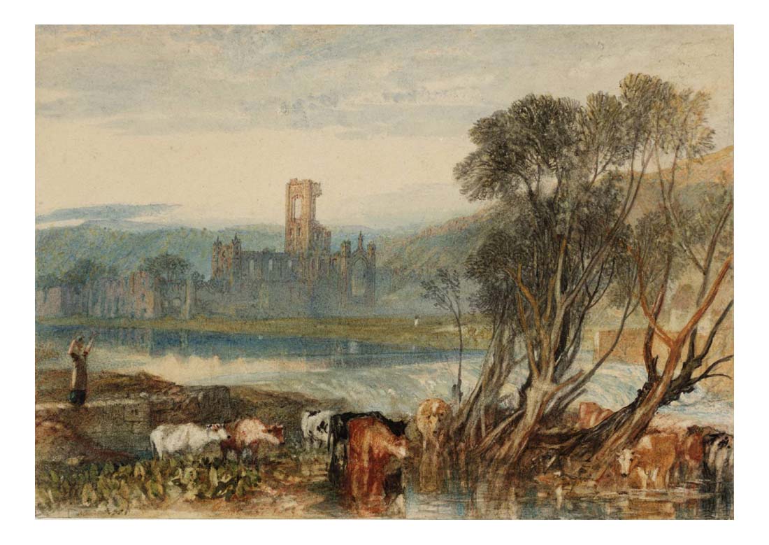 Kirkstall Abbey, on the River Aire, 1824 by John Mallord William Turner RA
