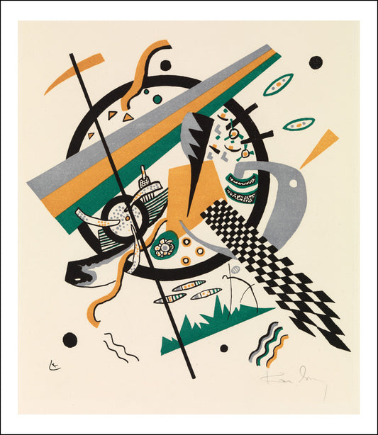 Kleine Welten IV, 1922 by Wassily Kandinsky, 12x8"(A4) Poster Print