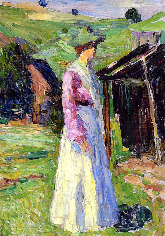 Kochel - Gabriele Munter- 1902 by Wassily Kandinsky, 16x12"(A3) Poster Print