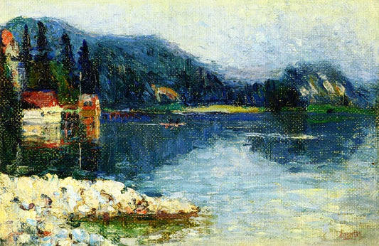 Kochel - Lake, Fog - Wassily Kandinsky -1902 by Wassily Kandinsky, 12x8"(A4) Poster Print