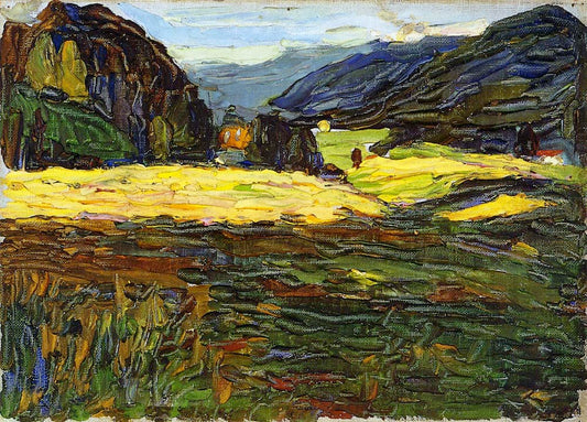 Kochel - Landscape with Manor - Wassily Kandinsky -1902 by Wassily Kandinsky, 16x12"(A3) Poster Print