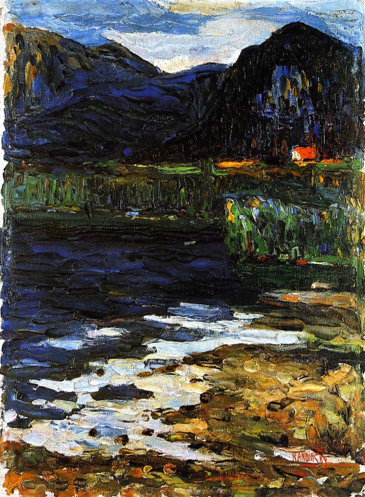 Kochel - Schlehdorf - Wassily Kandinsky -1902 by Wassily Kandinsky, 16x12"(A3) Poster Print