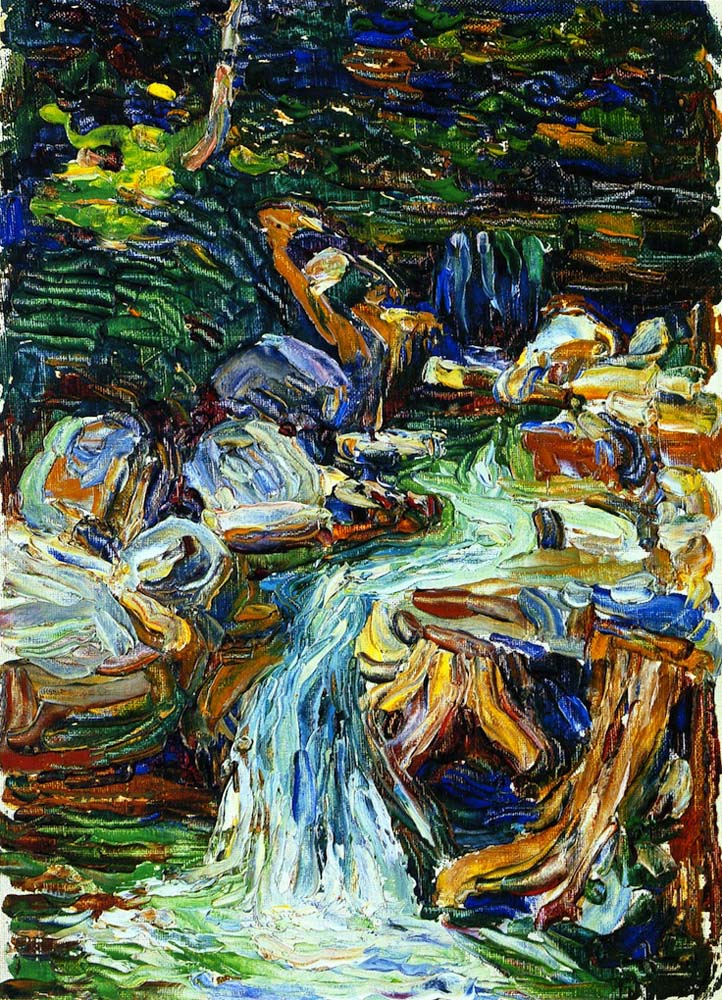 Kochel - Waterfall II - Wassily Kandinsky -1902 by Wassily Kandinsky, 16x12"(A3) Poster Print