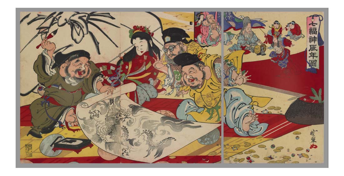 L138 001, historic, vintage ukiyo-e Japan artwork,12x8"(A4) Poster Print