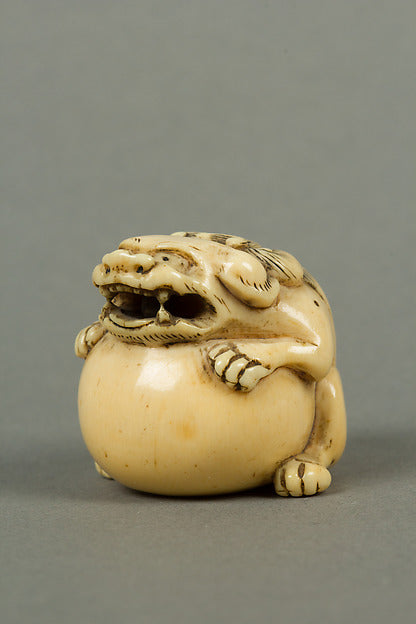 Netsuke of Qilin and Ball 19th cent,  Poster Print