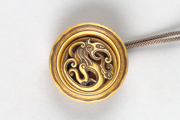 Netsuke with Kagamabuta-stylized Baku 19th cent,  Poster Print