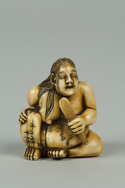 Netsuke of Seated Woman 19th cent,  Poster Print