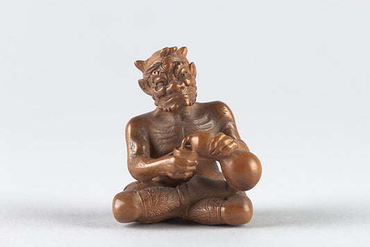 Netsuke of Demon,16x12"(A3) Poster