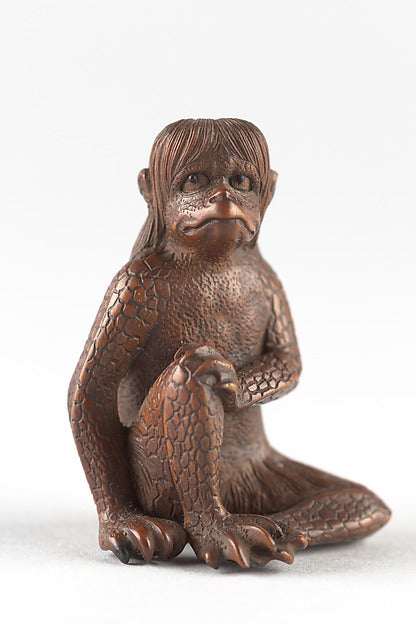 Netsuke of a Kappa mid-19th cent,  Poster Print Wall Art