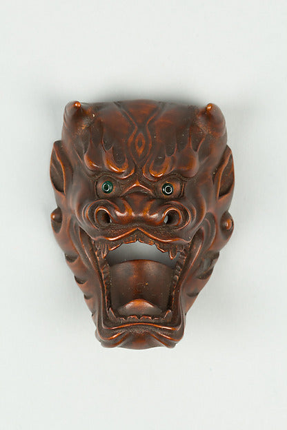 Netsuke of Devil Mask with Wide-Open Mouth 19th cent,  Poster Print