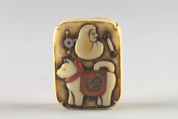 Netsuke of Box with Children's Toys 19th cent,  Poster Print