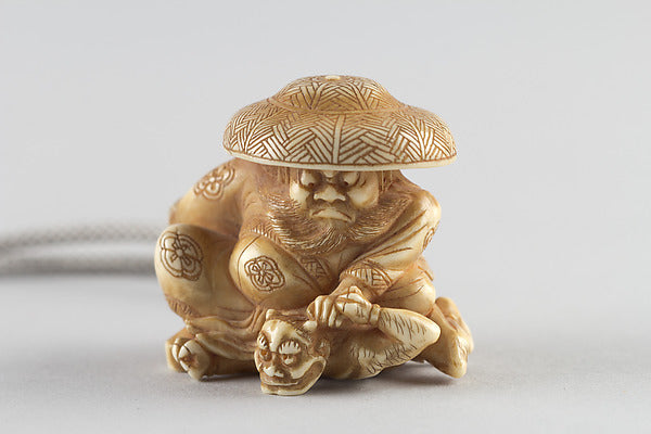 Netsuke of Shoki the Demon-Queller 19th cent,  Poster Print