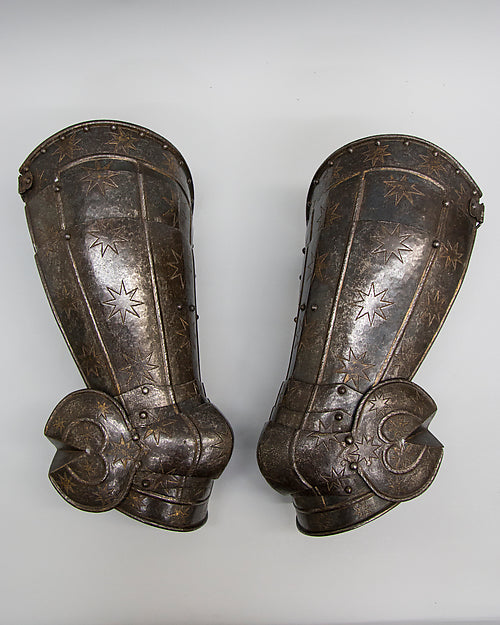 Pair of Thigh Defenses  with Knee Defenses  late 16th cent,  Poster Print