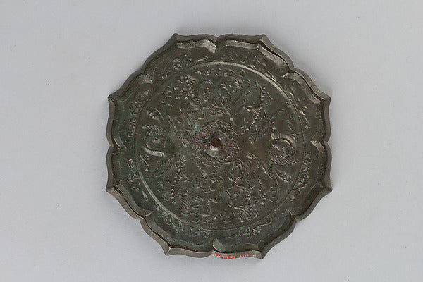 Mirror with Decoration of Phoenix and Flowers,  Poster Print