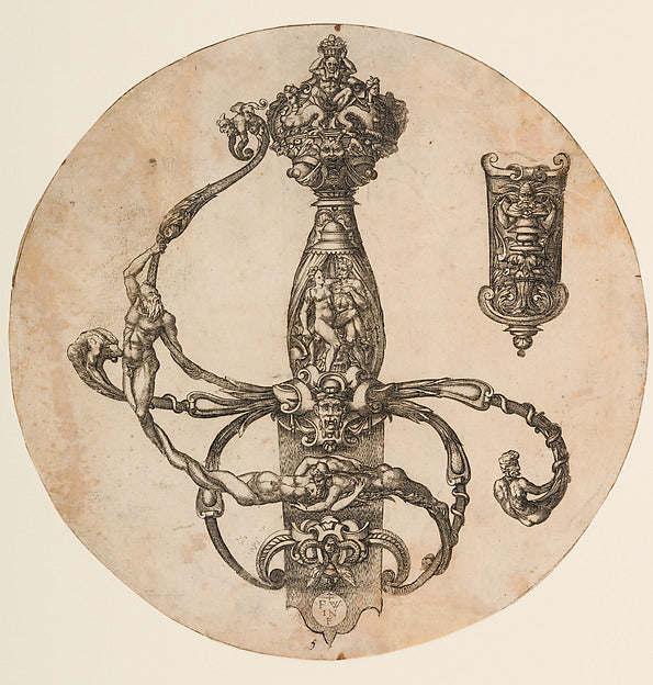 Pierre Woeiriot de Bouzey II:Design for a Rapier Hilt and Sc-16x12"(A3) Poster