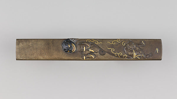 Knife Handle  19th cent Tsuchiya Shomin,  Poster Print Wall Art