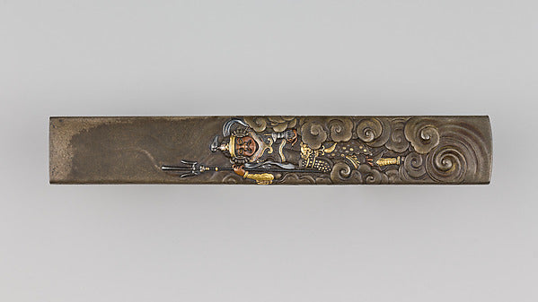 Knife Handle  19th cent Ichijosai Hironaga,  Poster Print Wall Art