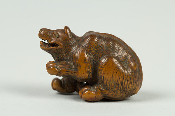 Netsuke of Wolf 19th cent,  Poster Print