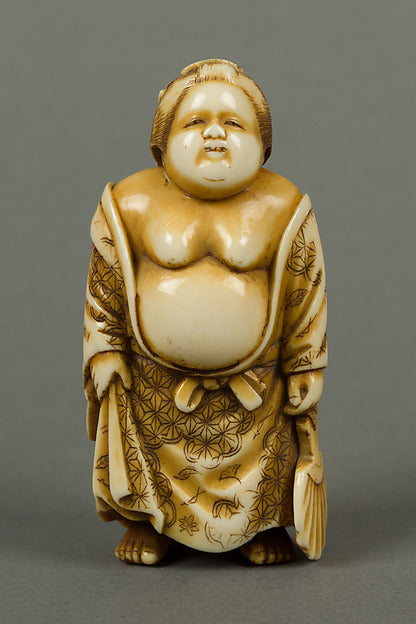 Netsuke of Woman 19th cent,  Poster Print Wall Art