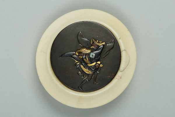 Netsuke of Two Tengu Dancing 19th cent,  Poster Print Wall Art