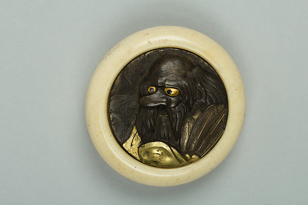 Netsuke of Sage with Big Nose 19th cent,  Poster Print Wall Art