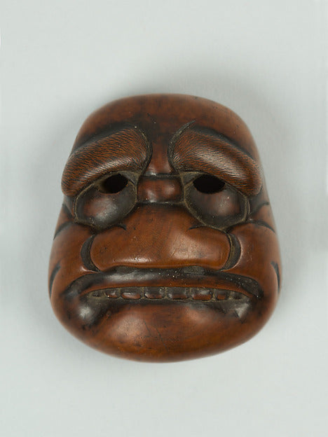 Netsuke of Ky?gen Mask -  Buaku 19th cent,  Poster Print Wall Art