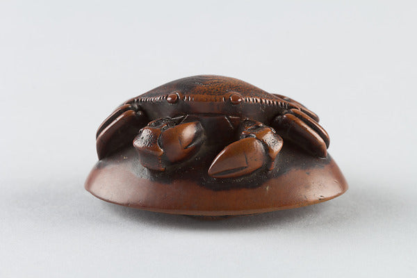 Netsuke of Crab on a Shell 19th cent,  Poster Print