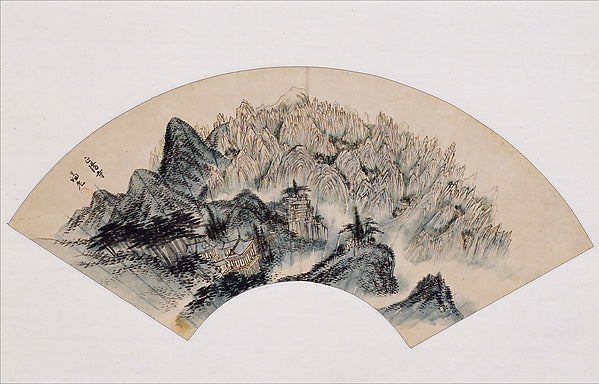 Jeong Seon:?? ??  ???  ??,Jeongyang Temple first half of the-16x12"(A3) Poster
