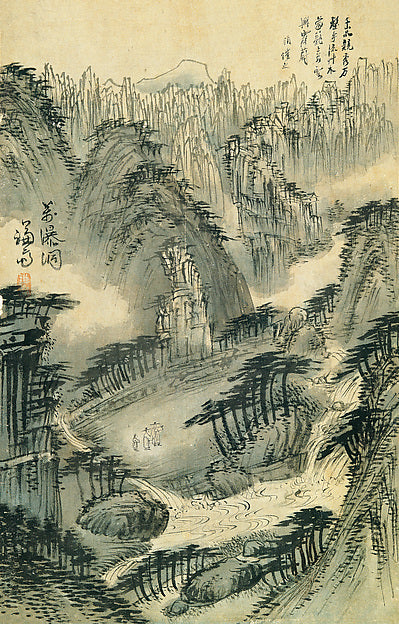 Jeong Seon:?? ??  ???   ??,Manpok Valley, from the Album of -16x12"(A3) Poster