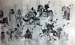 Three Scrolls 1910-Painted by Mitsunaga Kasuga, 16X12"(A3) Poster