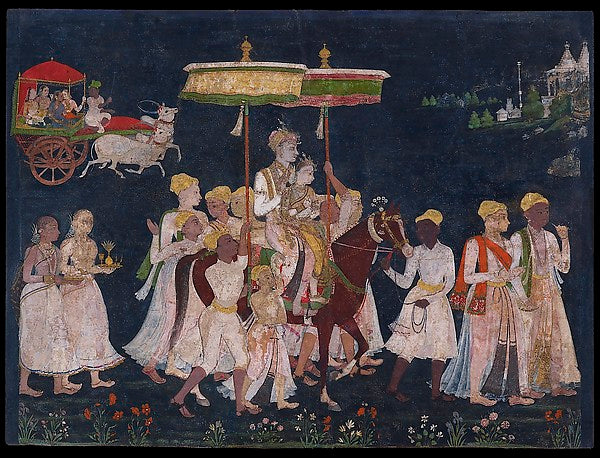 :Wedding procession of Sultan Muhammad Quli Qutb Shah c1650-16x12"(A3) Poster