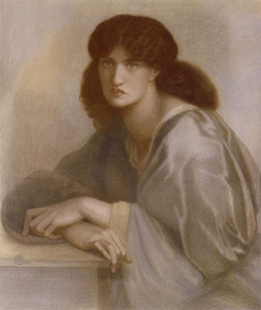 La Donna della Finestra (Jane Morris), 1880 by Dante Gabriel Rossetti, English Pre-Raphaelite Painter