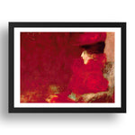 Lady in an Armchair 1897 by Gustav Klimt, 17x13" Frame