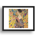 Lady with Fan 1918 by Gustav Klimt, 17x13" Frame