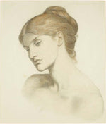 Lady Lilith -  for the Head, 1872 by Dante Gabriel Rossetti, English Pre-Raphaelite Painter,12x8"(A4) Poster Print