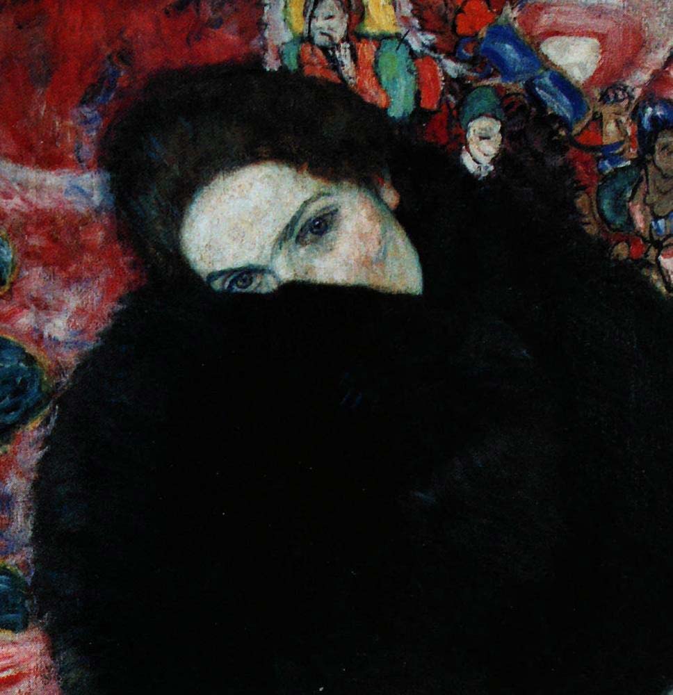 Lady with Muff - Gustav Klimt - 1916, 16x12" (A3) Poster Print