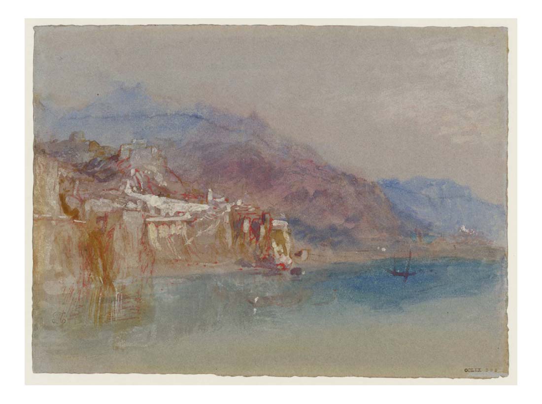 Lake-Side Sketch, with Buildings, 1830 by John Mallord William Turner RA, 12x8"(A4) Poster