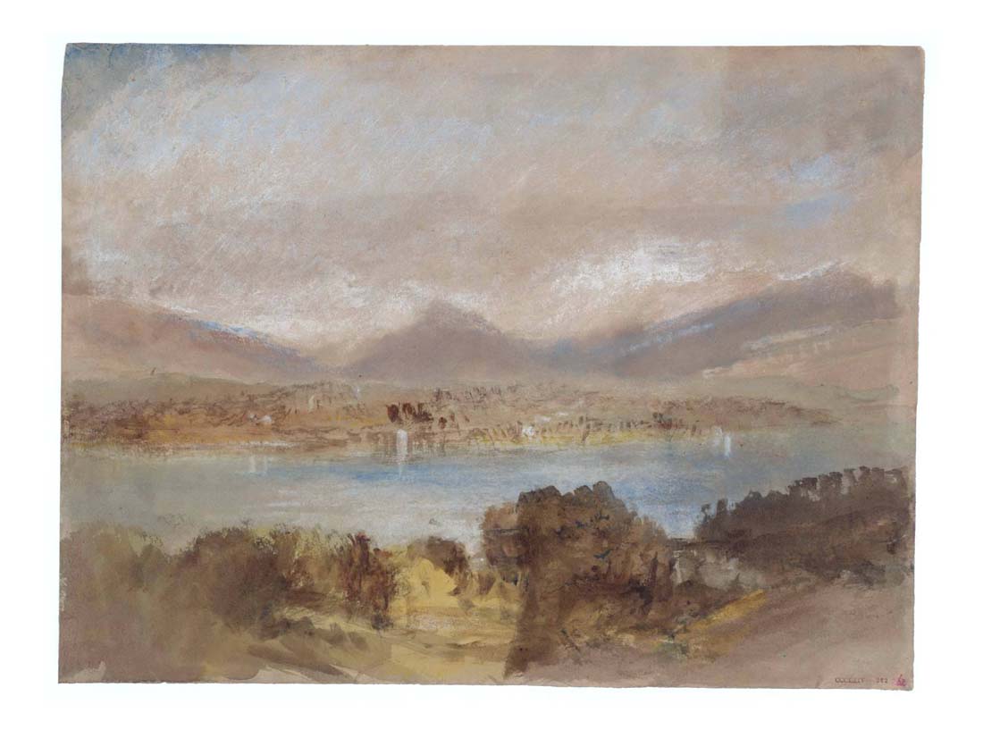Lake Geneva looking towards Mont Blanc, 1836 by John Mallord William Turner RA