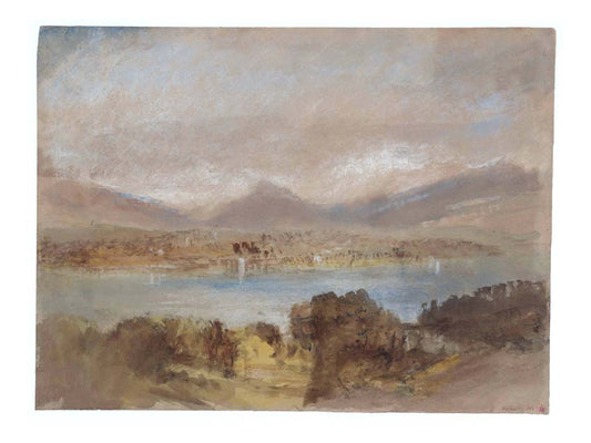 Lake Geneva looking towards Mont Blanc, 1836 by John Mallord William Turner RA, 12x8"(A4) Poster