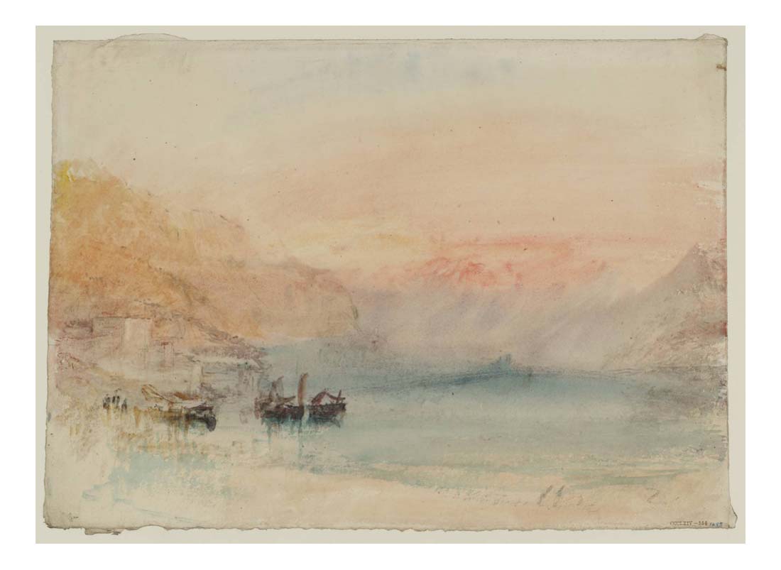 Lake Lucerne, The Bay of Uri from Brunnen, 1843 by John Mallord William Turner RA, 12x8"(A4) Poster