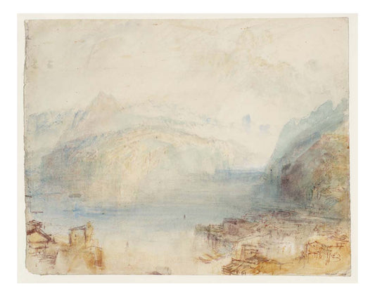Lake Lucerne, from Brunnen, 1844-45 by John Mallord William Turner RA, 12x8"(A4) Poster