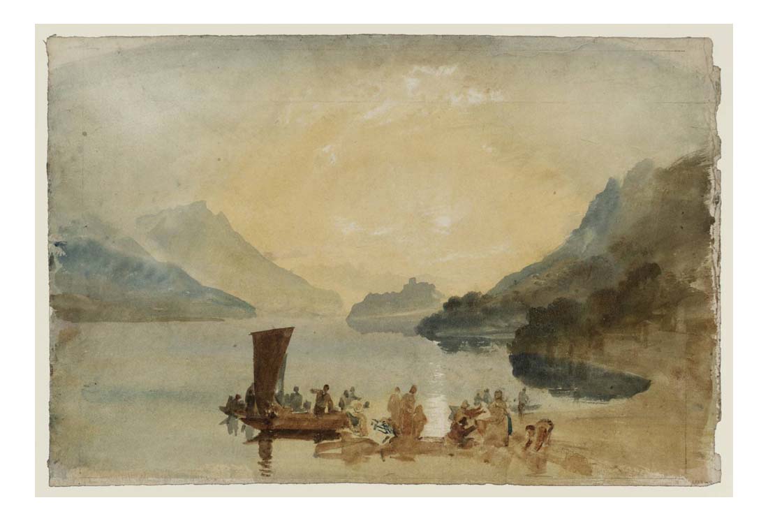 Lake of Brienz, 1809 by John Mallord William Turner RA, 12x8"(A4) Poster