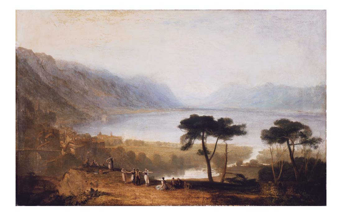 Lake of Geneva from Montreux, 1810 by John Mallord William Turner RA, 12x8"(A4) Poster