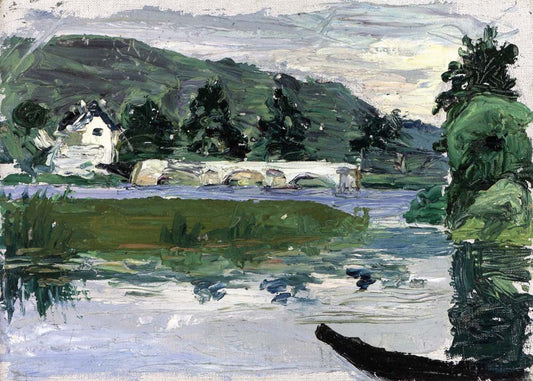 Landscape with Bridge - Wassily Kandinsky -1903 by Wassily Kandinsky, 12x8"(A4) Poster Print