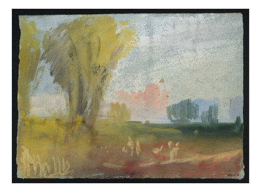 Landscape, with Castle in Distance, 1830 by John Mallord William Turner RA, 12x8"(A4) Poster