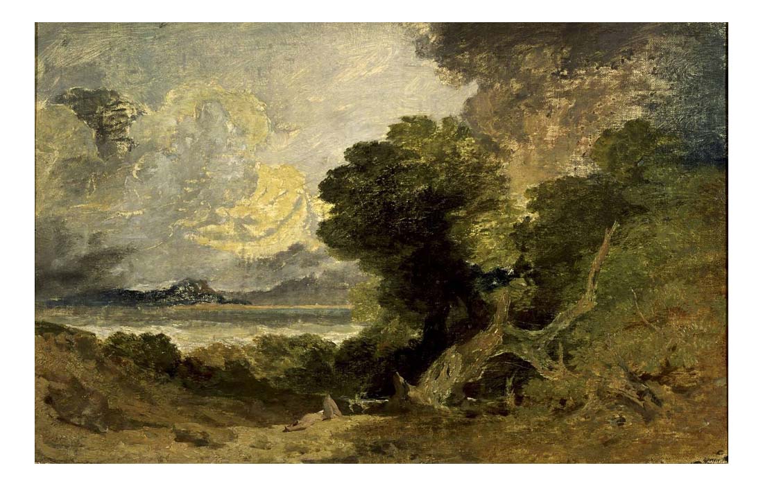 Landscape with Lake and Fallen Tree, 1800 by John Mallord William Turner RA, 12x8"(A4) Poster