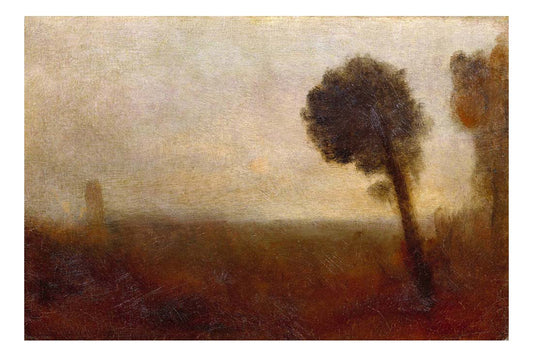 Landscape with a Tree on the Right, 1828 by John Mallord William Turner RA, 12x8"(A4) Poster